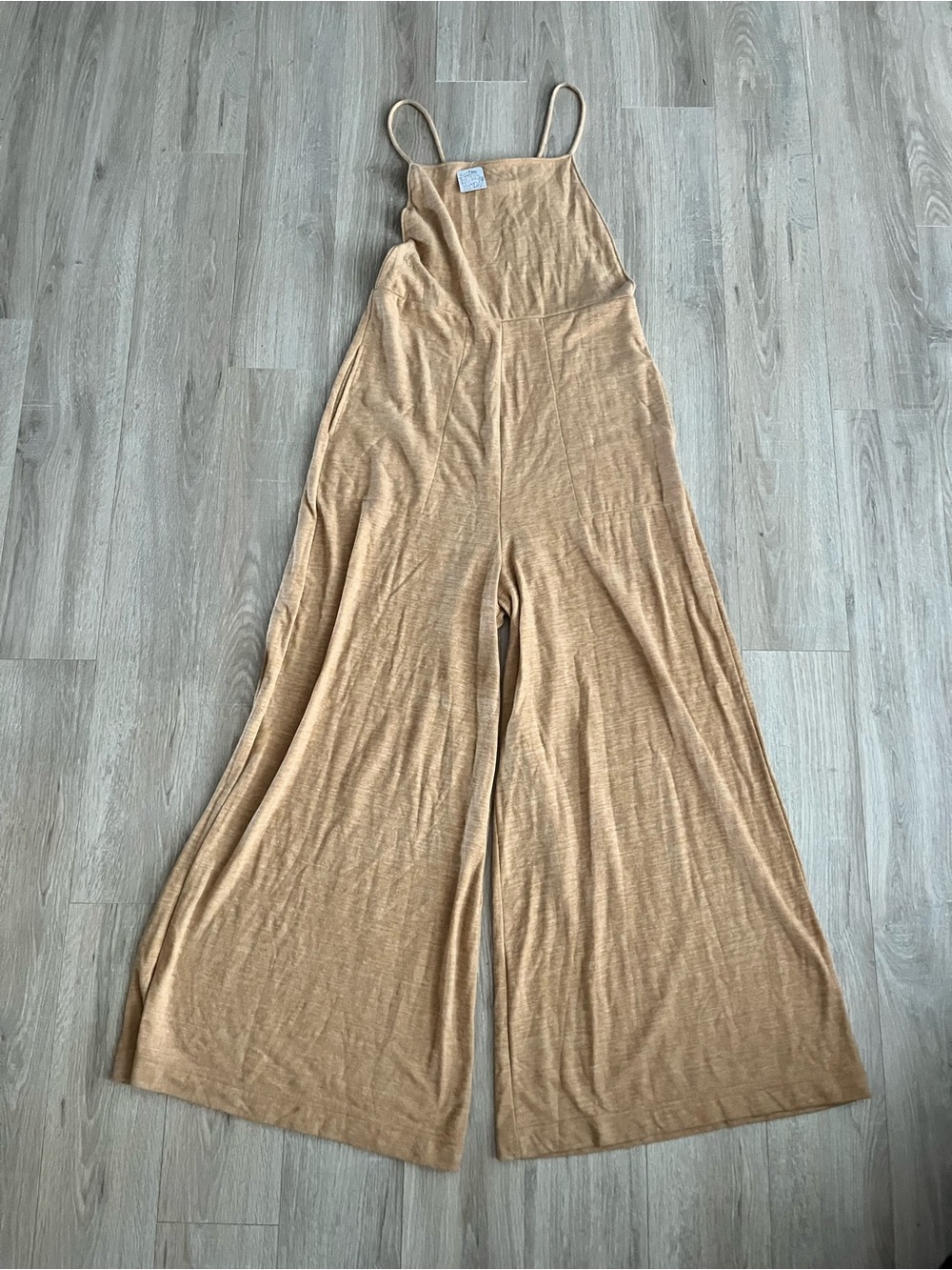 NWT Free People Beach Women’s Monring Stroll Jumpsuit Yellow Brown - Size XL - Picture 2 of 8